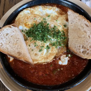Avalon Cafe And Kitchen - Ann Arbor - Shakshuka (the base has become a bit too watery & thin for my taste in recent months) - Cafes Near Me - Ann Arbor, Michigan