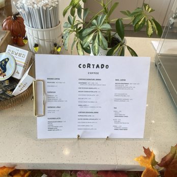 Cortado Coffee - Menu + Fall - Coffee & Tea Near Me - Garden Grove, California