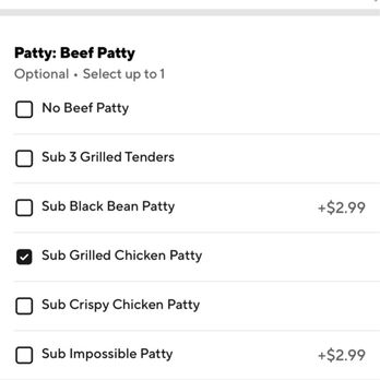 Burger 21 - Ballantyne - Details of the gluten free 101 burger I ordered - Burgers Near Me - Charlotte, North Carolina