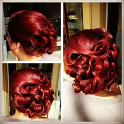 Salon Elia - Updo for a wedding by Kathy.