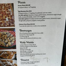 Little Mammas - Menu