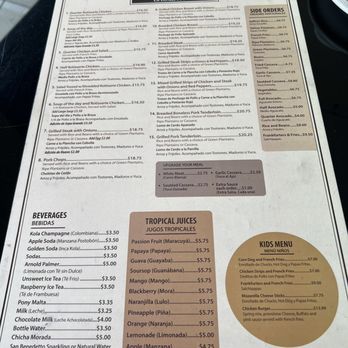 Pio Pio - Menu - Peruvian Near Me - Boynton Beach, Florida