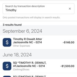 Timothy R Oswalt, Attorney at Law - Proof I paid him