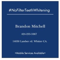 No Filter Teeth Whitening - Mobile Services are available