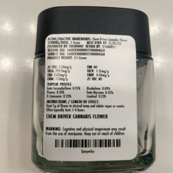 Greenlight Marijuana Dispensary - Hayti - Chem Diver. It's kinda oddly sweet and fruity.... Not that potent though.