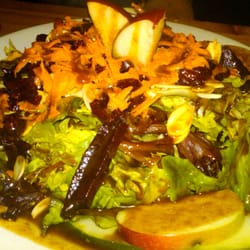 Northstar House - Vegan Autumn's Garden Salad at Northstar House. The House Soup, collard greens, & Jerked Tofu "Wings" were yummy, too.