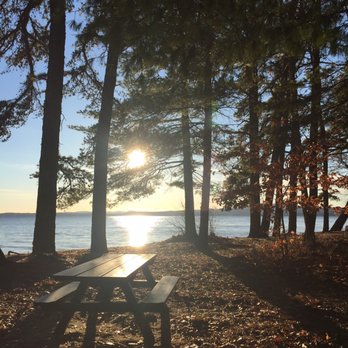 Sebago Lake State Park - Winter at the beach - Parks Near Me - Casco, Maine
