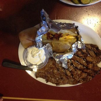 Meeker Cafe - 16 oz Rib Eye & Baked Potato - Cafes Near Me - Meeker, Colorado