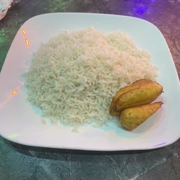 White rice with plantain