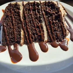 Retro Mexican Cuisine - Hot chocolate cake made here! So good!