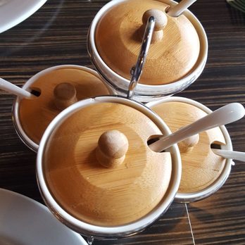 Rose Apple - Spicy sauces: sliced green, sliced red, flakes, and chili sauce - Thai Near Me - San Bernardino, California Rose Apple - Spicy sauces: sliced green, sliced red, flakes, and chili sauce - Thai Near Me - San Bernardino, California