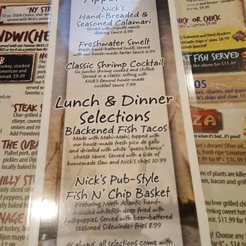 Nick's Restaurant - Menu July 2018 - Pizza Near Me - Xenia, Ohio Nick's Restaurant - Menu July 2018 - Pizza Near Me - Xenia, Ohio