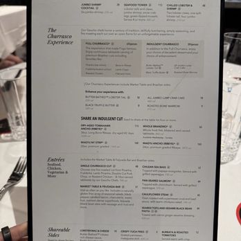 Fogo De Chao - Menu - Brazilian Near Me - Bellevue, Washington Fogo De Chao - Menu - Brazilian Near Me - Bellevue, Washington