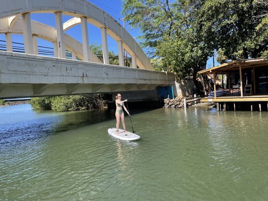Iconic Haleiwa Rainbow Bridge on Oahu's North Shore, Hawaii