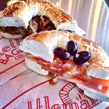 Kettlemans Bagel - Top: chopped liver Bottom: Kettleman's special - Bagels Near Me - Ottawa, Ontario