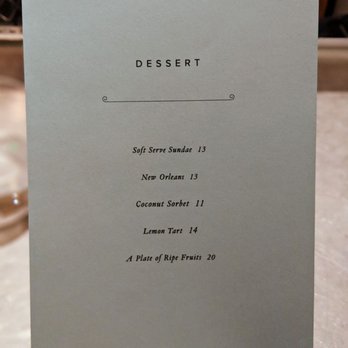 Angler - Dessert menu as of 01.23.19 - Seafood Near Me - San Francisco, California Angler - Dessert menu as of 01.23.19 - Seafood Near Me - San Francisco, California