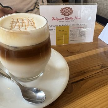 Belgium Waffle Haus - This place is very yummy! We stopped for food and ended up finding the best drinks - Coffee & Tea Near Me - Granada Hills, California