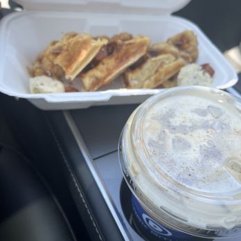 Dark Ritual Coffee Roasters - Iced White Orchid Latte, Large extra shot with foam - Coffee Roasteries Near Me - Fate, Texas Dark Ritual Coffee Roasters - Iced White Orchid Latte, Large extra shot with foam - Coffee Roasteries Near Me - Fate, Texas