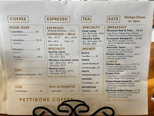 Menu photo 1 Pettibone Coffee Dayton, OH Menu photo 1 Pettibone Coffee Dayton, OH
