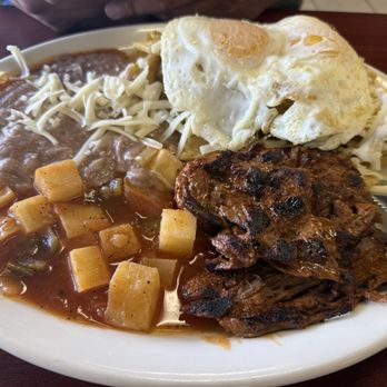 Los Chilitos Restaurant - Chilaquiles with potatoes - Mexican Near Me - South El Monte, California