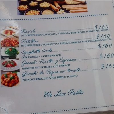 Menu photo 4 Roma Spaghetti Playa del Carmen, ROO Menu photo 4 Roma Spaghetti Playa del Carmen, ROO