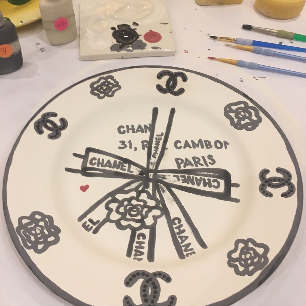 Color Me Mine - Can't wait until it gets FIRED UP in kiln - their paint brushes aren't ideal, but I worked w/what I had.. - Paint-Your-Own Pottery Near Me - Porter Ranch, California Color Me Mine - Can't wait until it gets FIRED UP in kiln - their paint brushes aren't ideal, but I worked w/what I had.. - Paint-Your-Own Pottery Near Me - Porter Ranch, California