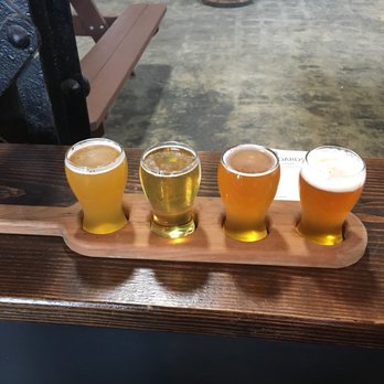 Monument City Brewing - Left to right 1. Pagoda 2. Penchant Pilsner 3. 51 Rye IPA 4. Battle IPA - Breweries Near Me - Baltimore, Maryland Monument City Brewing - Left to right 1. Pagoda 2. Penchant Pilsner 3. 51 Rye IPA 4. Battle IPA - Breweries Near Me - Baltimore, Maryland