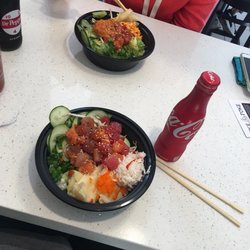 Oh Poke - Create your own bowl on opening day of Oke Poke in Claremont