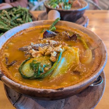Kamayan Atl - Kare Kareng Baka. $20. Beef peanut stew with bok choy and green beans. Served with bagoong (shrimp paste). - Filipino Near Me - Doraville, Georgia Kamayan Atl - Kare Kareng Baka. $20. Beef peanut stew with bok choy and green beans. Served with bagoong (shrimp paste). - Filipino Near Me - Doraville, Georgia