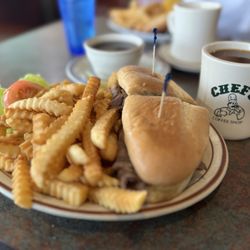 Chef's Coffee Shop - Beef dip - one of my fav coffee shops!