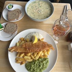The Dirty Duck - The haddock and chips that were thrown away.