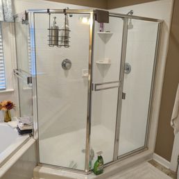 Before, old shower Before, old shower
