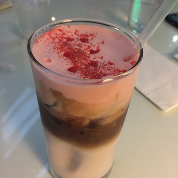 Caffe Concerto - Pink latte- strawberry milk in a latte - Pizza Near Me - Los Angeles, California