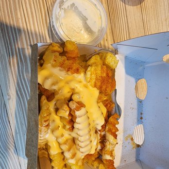 Shake Shack Westbury - New Buffalo Fries with ranch dipping sauce...YUM - Burgers Near Me - Garden City, New York Shake Shack Westbury - New Buffalo Fries with ranch dipping sauce...YUM - Burgers Near Me - Garden City, New York