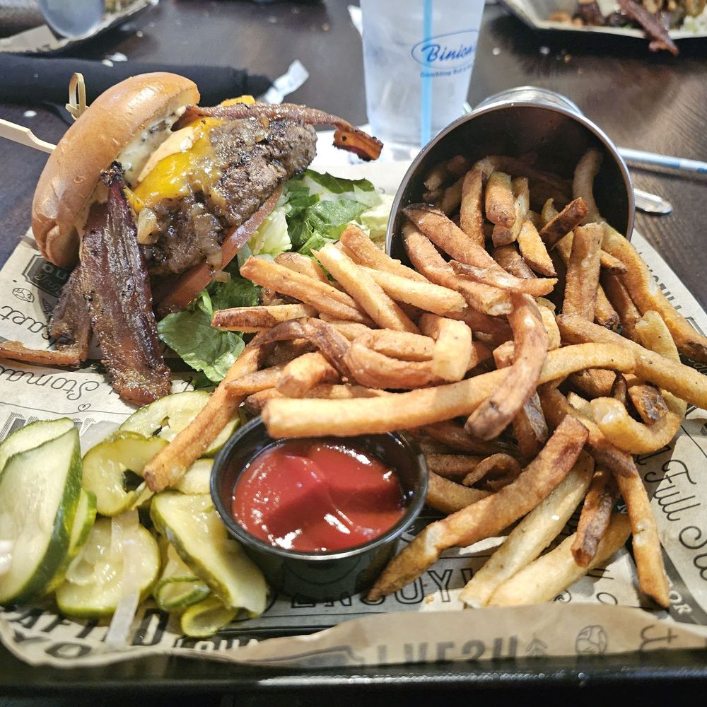 Whiskey Licker Up Saloon - Mesquite bacon cheese burger - Bars Near Me - Las Vegas, Nevada