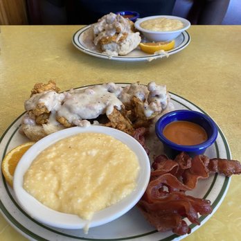 Home Grown - Comfy fried chicken pork sausage gravy and biscuit. This was pretty good. The gravy and chicken batter are def the star. - Diners Near Me - Atlanta, Georgia