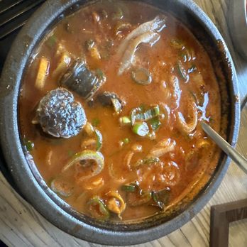 Moobongri - Spicy Pork Neck Bone Soup - Korean Near Me - Irvine, California Moobongri - Spicy Pork Neck Bone Soup - Korean Near Me - Irvine, California