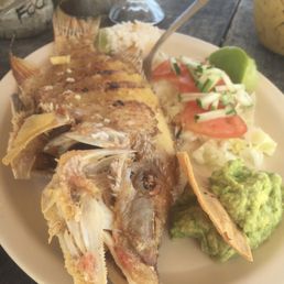 Whole fried fish