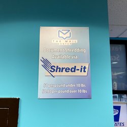 The Mail Center - Business Services, like paper shredding