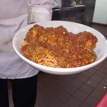Buca di Beppo Italian Restaurant - Large Spaghetti with Meatballs - Italian Near Me - Redondo Beach, California