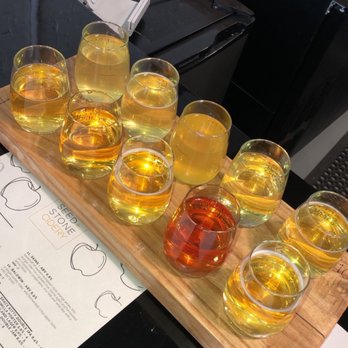 Seed + Stone Cidery - This  one of the flights of ciders. - Cideries Near Me - Rochester, New York