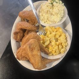 Kiki's Soul Food Plate with mac &cheese, Potato Salad Kiki's Soul Food Plate with mac &cheese, Potato Salad