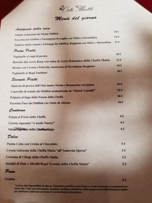 Menu photo 5 Osti Matti Rome, RM