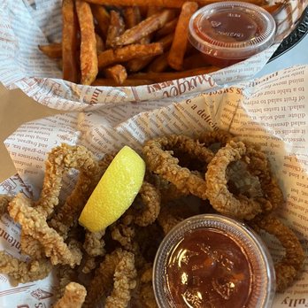 Cajun Crack'n - Fried Calamari & Sweet Potato Fries - Seafood Near Me - Milpitas, California Cajun Crack'n - Fried Calamari & Sweet Potato Fries - Seafood Near Me - Milpitas, California
