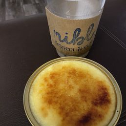Finished hojicha and creme brûlée Finished hojicha and creme brûlée