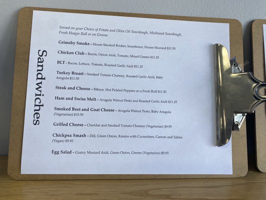 Menu photo 1 Bench Kitchen Grimsby, ON