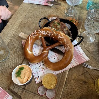 Alpenrose Vail - Pork on the bone with pretzel so don't order pretzel separately - German Near Me - Vail, Colorado Alpenrose Vail - Pork on the bone with pretzel so don't order pretzel separately - German Near Me - Vail, Colorado