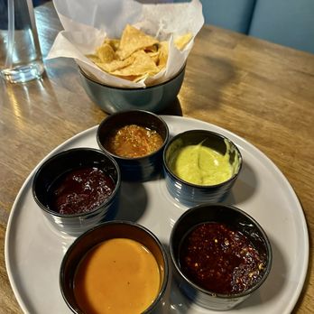 Ta'Chingon - Five 5 Salsa Sampler - Mexican Near Me - Las Vegas, Nevada Ta'Chingon - Five 5 Salsa Sampler - Mexican Near Me - Las Vegas, Nevada