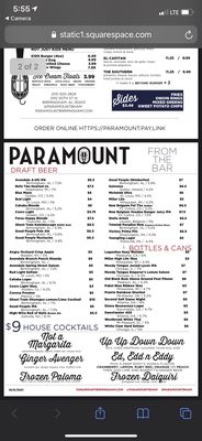 Menu photo 7 Paramount - Downtown Birmingham Birmingham, AL