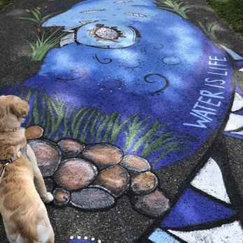 Roger Williams Park - Art on pond walk way - Parks Near Me - Providence, Rhode Island